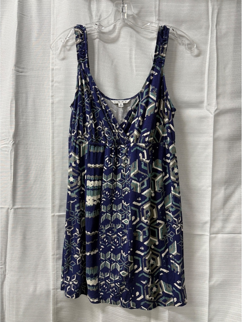 CAbi Sleeveless Geometric Print Dress Size M